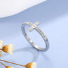 Inlaid Zircon Stainless Steel Cross Ring - Tophatter Shopping Deals - Electronics, Jewelry, Beauty, Health, Gadgets, Fashion