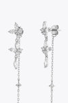 Inlaid Zircon 925 Sterling Silver Earrings Earrings - Tophatter Daily Deals