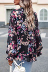 Floral Print Flounce Sleeve Blouse Blouses - Tophatter Daily Deals