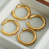 18K Gold-Plated Huggie Earrings Earrings - Tophatter Daily Deals