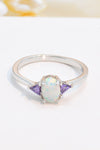 Contrast 925 Sterling Silver Opal Ring - Tophatter Shopping Deals - Electronics, Jewelry, Auction, App, Bidding, Gadgets, Fashion