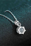 1 Carat Moissanite 925 Sterling Silver Necklace Moissanite - Tophatter Daily Deals