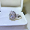 2 Carat Moissanite 925 Sterling Silver Ring Moissanite - Tophatter Daily Deals