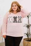 Plus Size Rabbit Graphic Long Raglan Sleeve Easter Tee Women's T-Shirts - Tophatter Daily Deals
