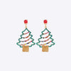 Rhinestone Alloy Christmas Tree Earrings Multicolor One Size Earrings - Tophatter Daily Deals