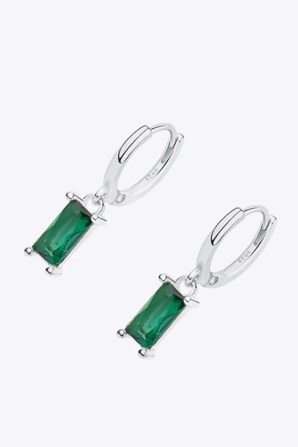 Retro 925 Sterling Silver Cubic Zirconia Drop Earrings Earrings - Tophatter Daily Deals