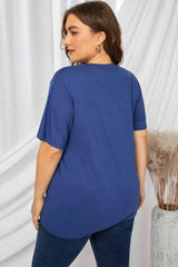 Plus Size Lip Graphic Tee Shirt Women's T-Shirts - Tophatter Daily Deals