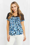 Sew In Love Feeling Sassy Full Size Mesh Detail Top Blouses - Tophatter Daily Deals