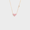 Heart Shape Rose Gold-Plated Pendant Necklace Rose Gold One Size Necklaces - Tophatter Daily Deals