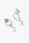 Zircon 925 Sterling Silver Drop Earrings Earrings - Tophatter Daily Deals