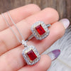 Silver-Plated Zircon Pendant Necklace Necklaces - Tophatter Daily Deals