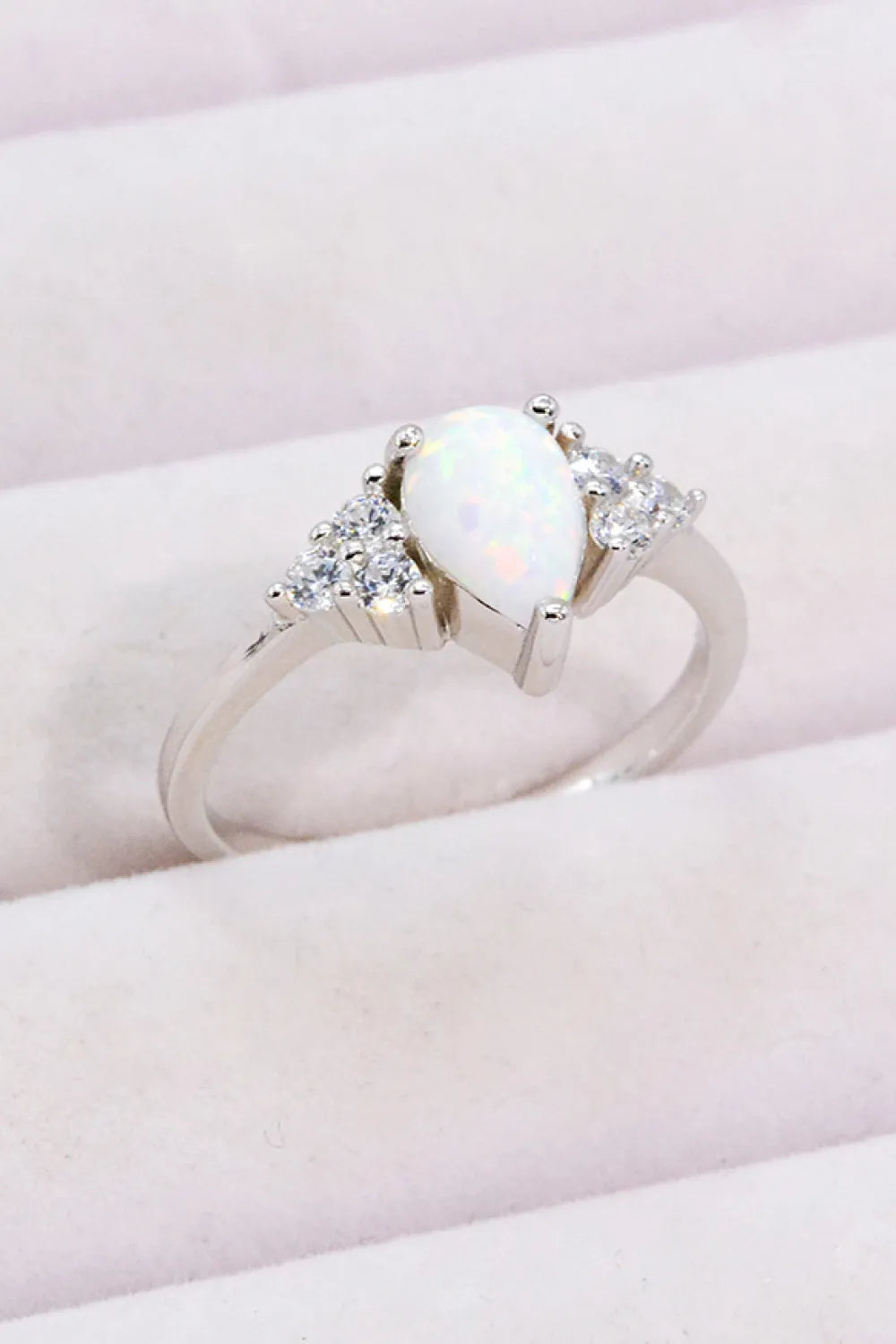 Limitless Love Opal and Zircon Ring Opal - Tophatter Daily Deals