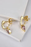 Opal 925 Sterling Silver Drop Earrings Earrings - Tophatter Daily Deals