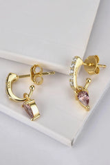 Opal 925 Sterling Silver Drop Earrings Earrings - Tophatter Daily Deals