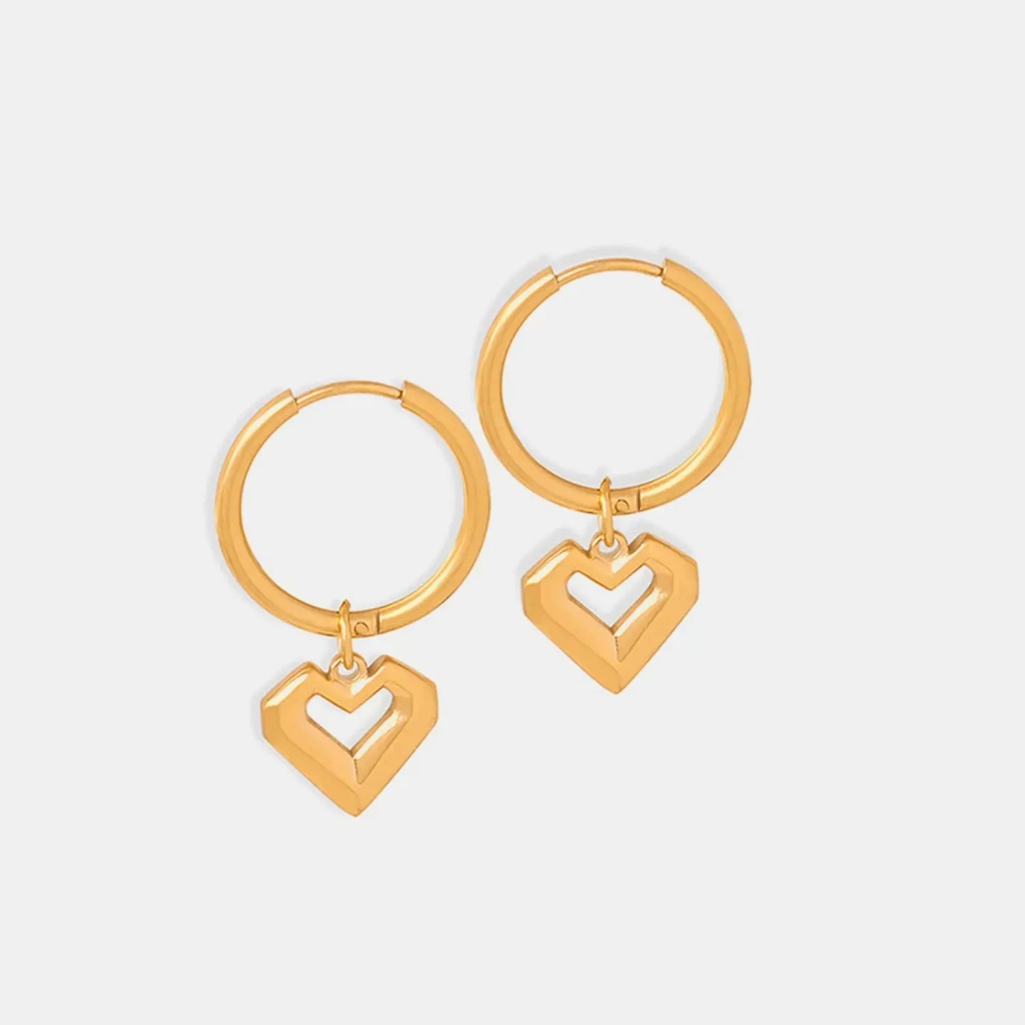 Heart Shape Lapis Lazuli Dangle Earrings Earrings - Tophatter Daily Deals