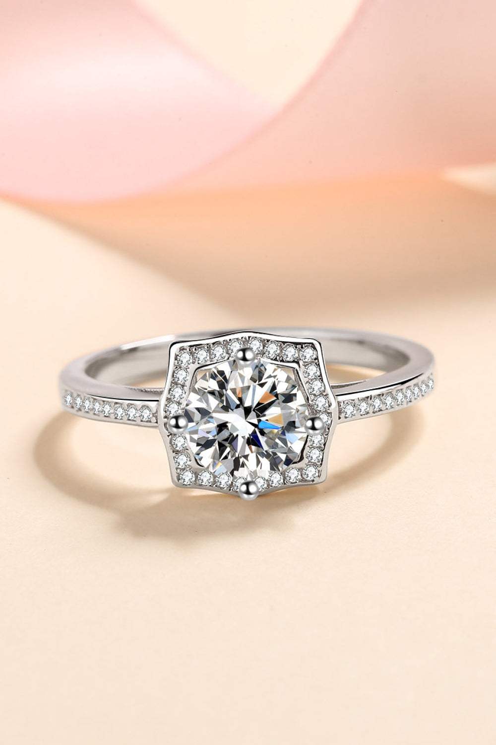 Embrace The Joy 1 Carat Moissanite Ring - Tophatter Shopping Deals