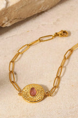 18K Gold Plated Paperclip Chain Bracelet Bracelets - Tophatter Daily Deals