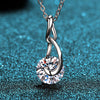 2 Carat Moissanite 925 Sterling Silver Necklace - Shop Tophatter Deals, Electronics, Fashion, Jewelry, Health, Beauty, Home Decor, Free Shipping