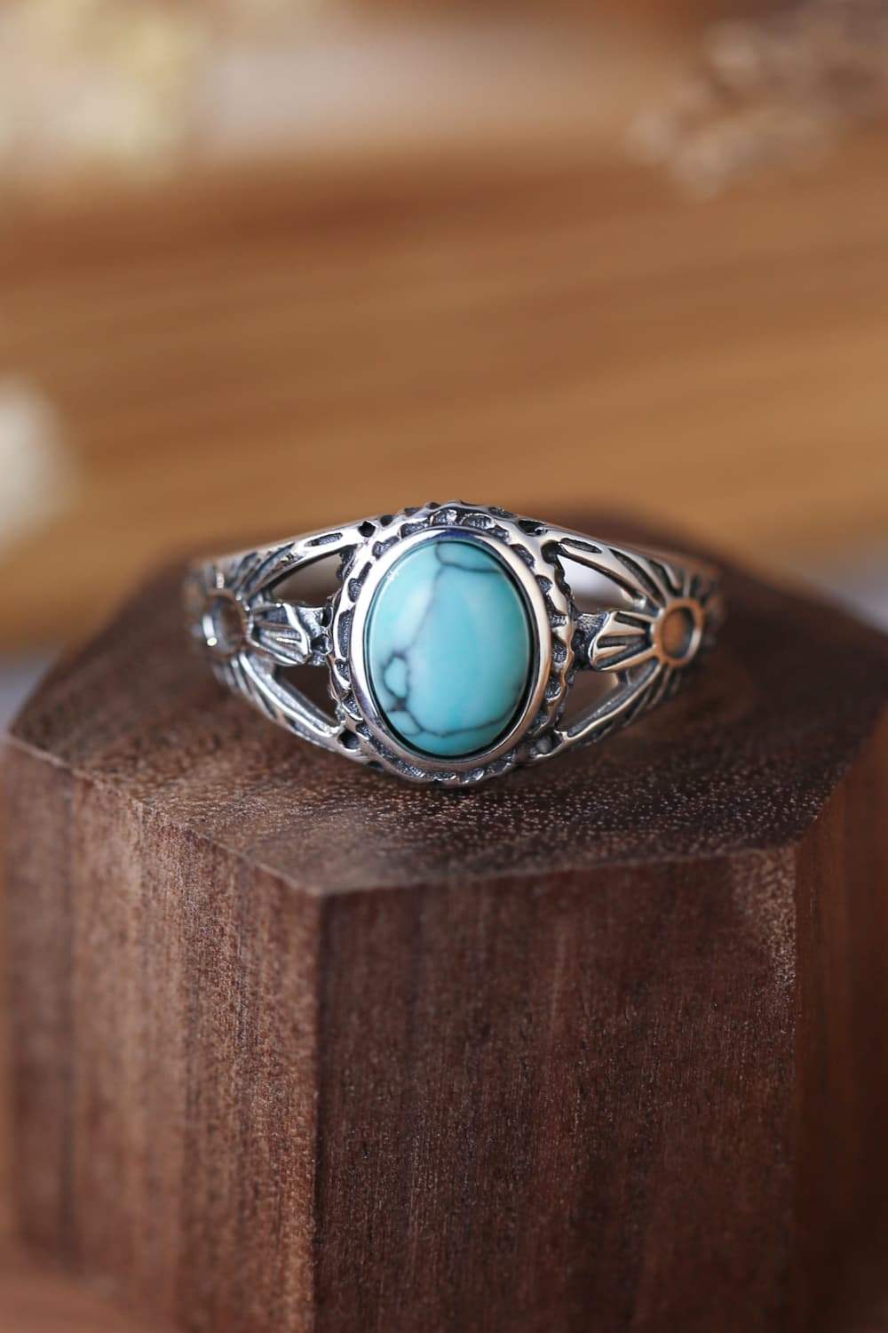 Turquoise 925 Sterling Silver Ring Rings - Tophatter Daily Deals