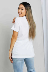 Simply Love LOVED Graphic Cotton T-Shirt Women's T-Shirts - Tophatter Daily Deals