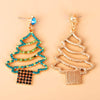 Rhinestone Alloy Christmas Tree Earrings Earrings - Tophatter Daily Deals