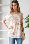 Heimish Full Size Camouflage Tunic T-Shirt Pink Camo Women's T-Shirts - Tophatter Daily Deals