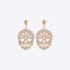 Skull Rhinestone Alloy Earrings Transparent One Size Earrings - Tophatter Daily Deals