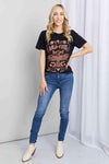 mineB Full Size WILD FREE Graphic Round Neck Tee - Tophatter Daily Deals