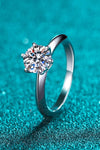 1.5 Carat Moissanite Adjustable Ring Moissanite - Tophatter Daily Deals