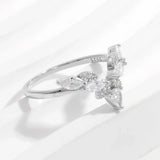 Inlaid Zircon 925 Sterling Silver Ring Rings - Tophatter Daily Deals