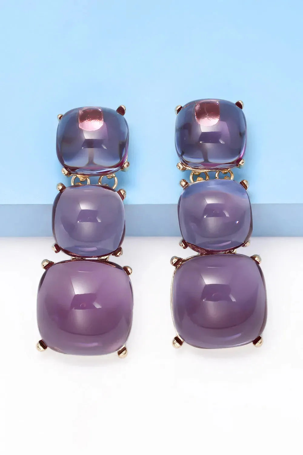 Resin Dangle Earrings Earrings - Tophatter Daily Deals
