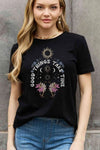 Simply Love Full Size GOOD THINGS TAKE TIME Graphic Cotton Tee Women's T-Shirts - Tophatter Daily Deals