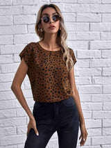 Twisted Open Back Blouse Blouses - Tophatter Daily Deals
