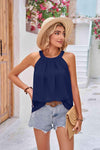 Grecian Neck Sleeveless Top Blouses - Tophatter Daily Deals