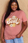 Simply Love Full Size WILD SOUL Graphic Cotton T-Shirt Women's T-Shirts - Tophatter Daily Deals