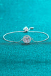 Adored All For Fun 1 Carat Moissanite Bracelet Silver One Size Bracelets - Tophatter Daily Deals