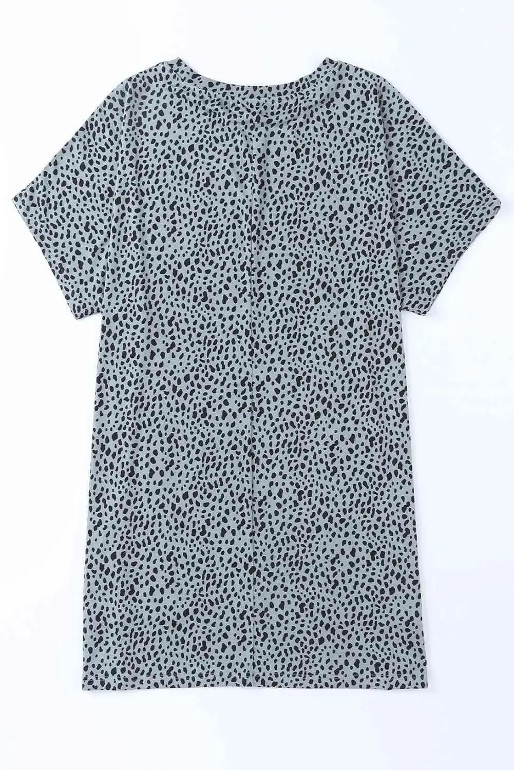 Animal Print Round Neck Tunic Tee with Pockets Women's T-Shirts - Tophatter Daily Deals
