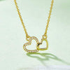 Moissanite 925 Sterling Silver Heart Necklace Gold One Size Moissanite - Tophatter Daily Deals