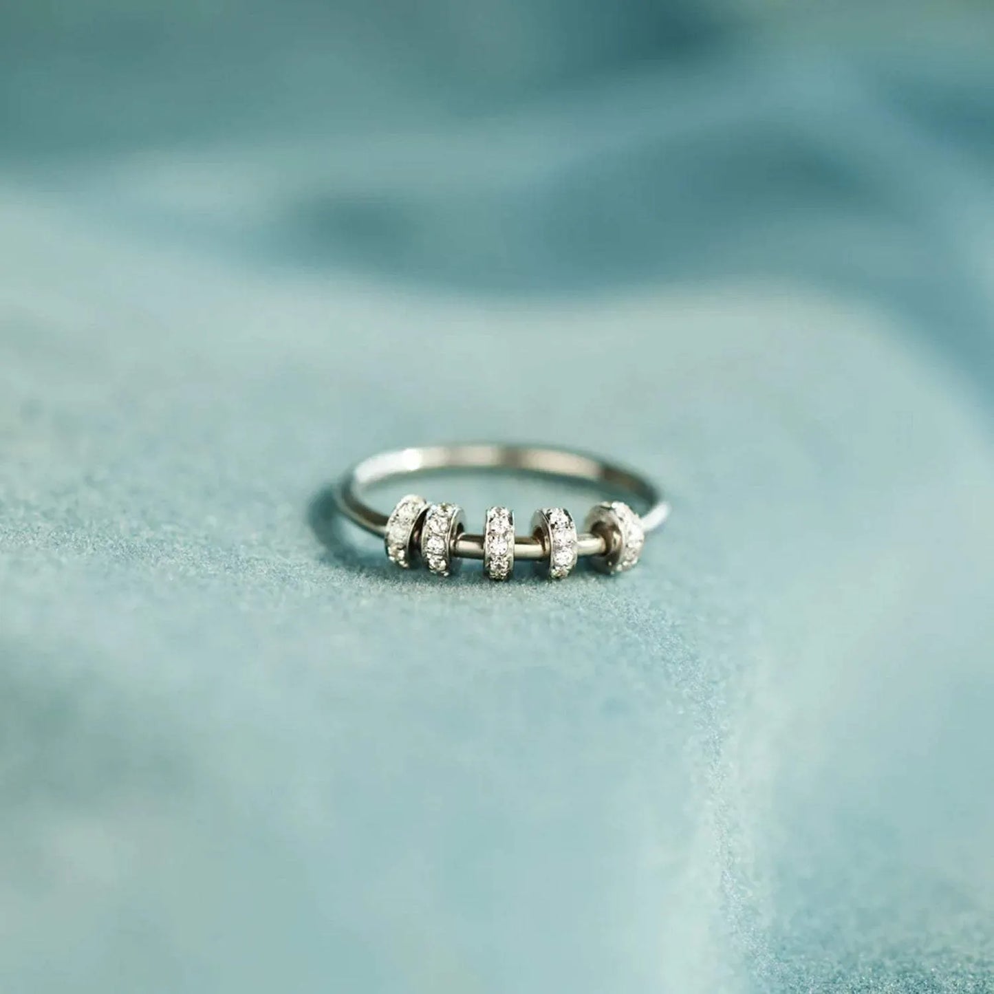 Inlaid Zircon 925 Sterling Silver Ring Rings - Tophatter Daily Deals