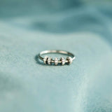 Inlaid Zircon 925 Sterling Silver Ring Rings - Tophatter Daily Deals