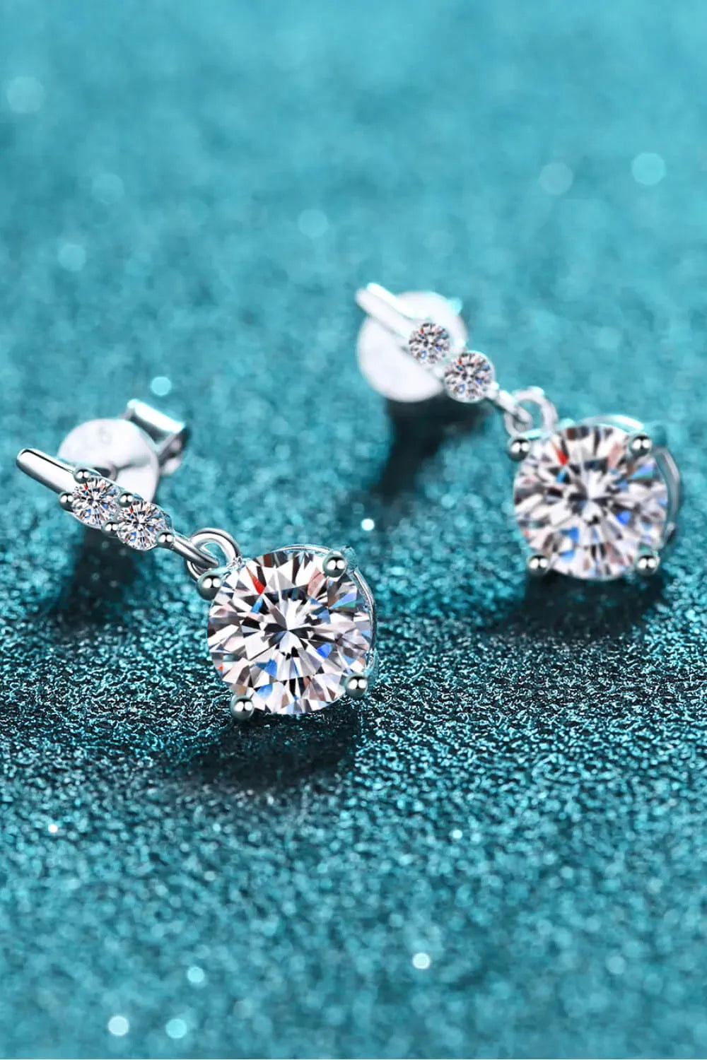 Moissanite Drop Earrings Moissanite - Tophatter Daily Deals