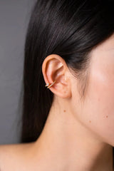 Inlaid Zircon Single Cuff Earring Earrings - Tophatter Daily Deals