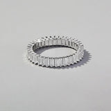 Zircon 925 Sterling Silver Ring Silver Rings - Tophatter Daily Deals