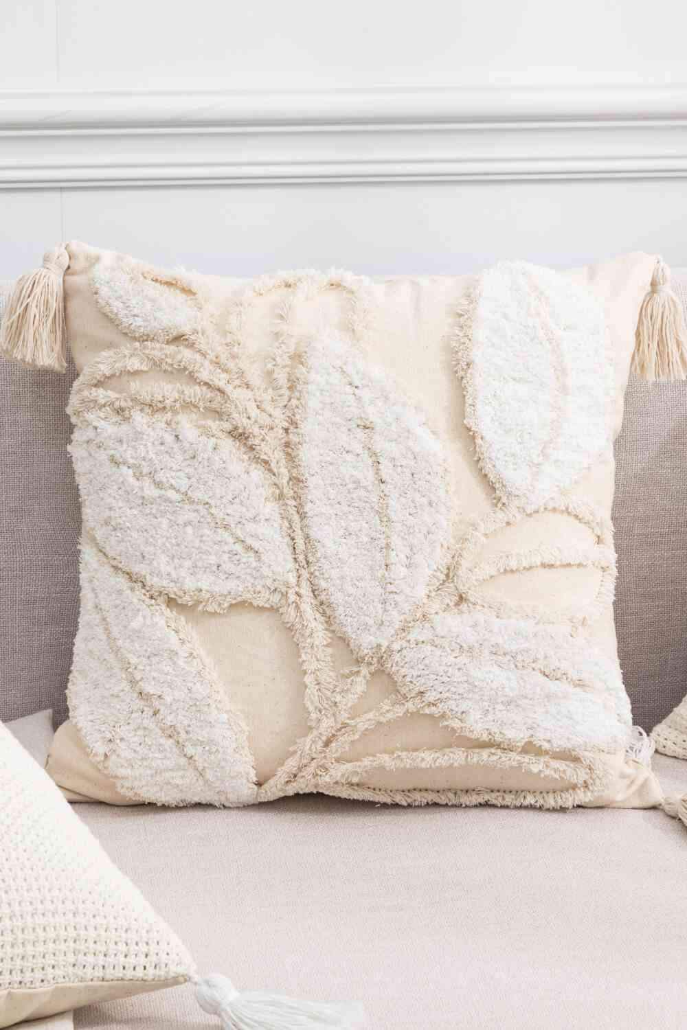 Textured Decorative Throw Pillow Case Decorative Pillowcases - Tophatter Daily Deals