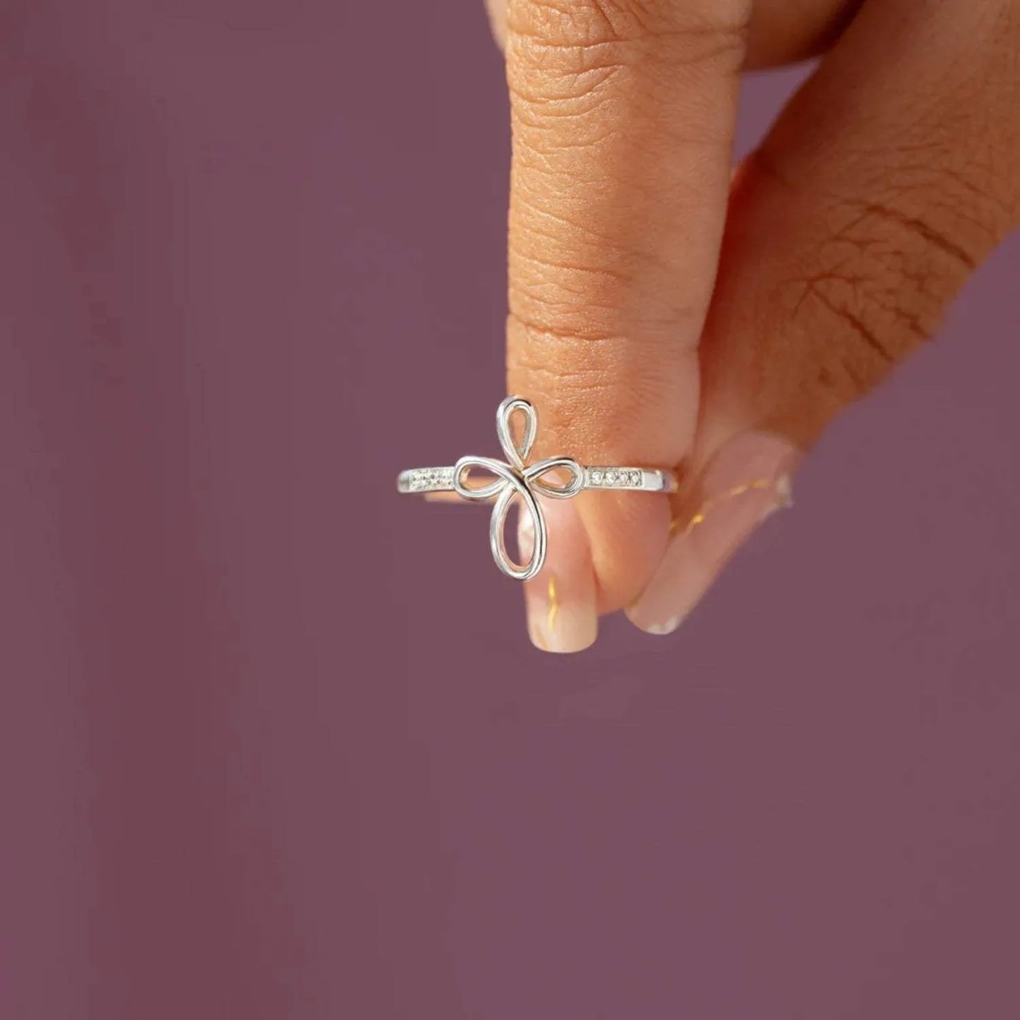 925 Sterling Silver Geometric Ring Rings - Tophatter Daily Deals