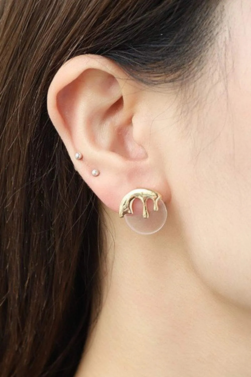 Zinc Alloy and Acetate Stud Earrings Earrings - Tophatter Daily Deals