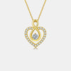 1 Carat Moissanite 925 Sterling Silver Heart Shape Necklace Moissanite - Tophatter Daily Deals