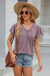 V-Neck Short Sleeve T-Shirt Women's T-Shirts - Tophatter Daily Deals