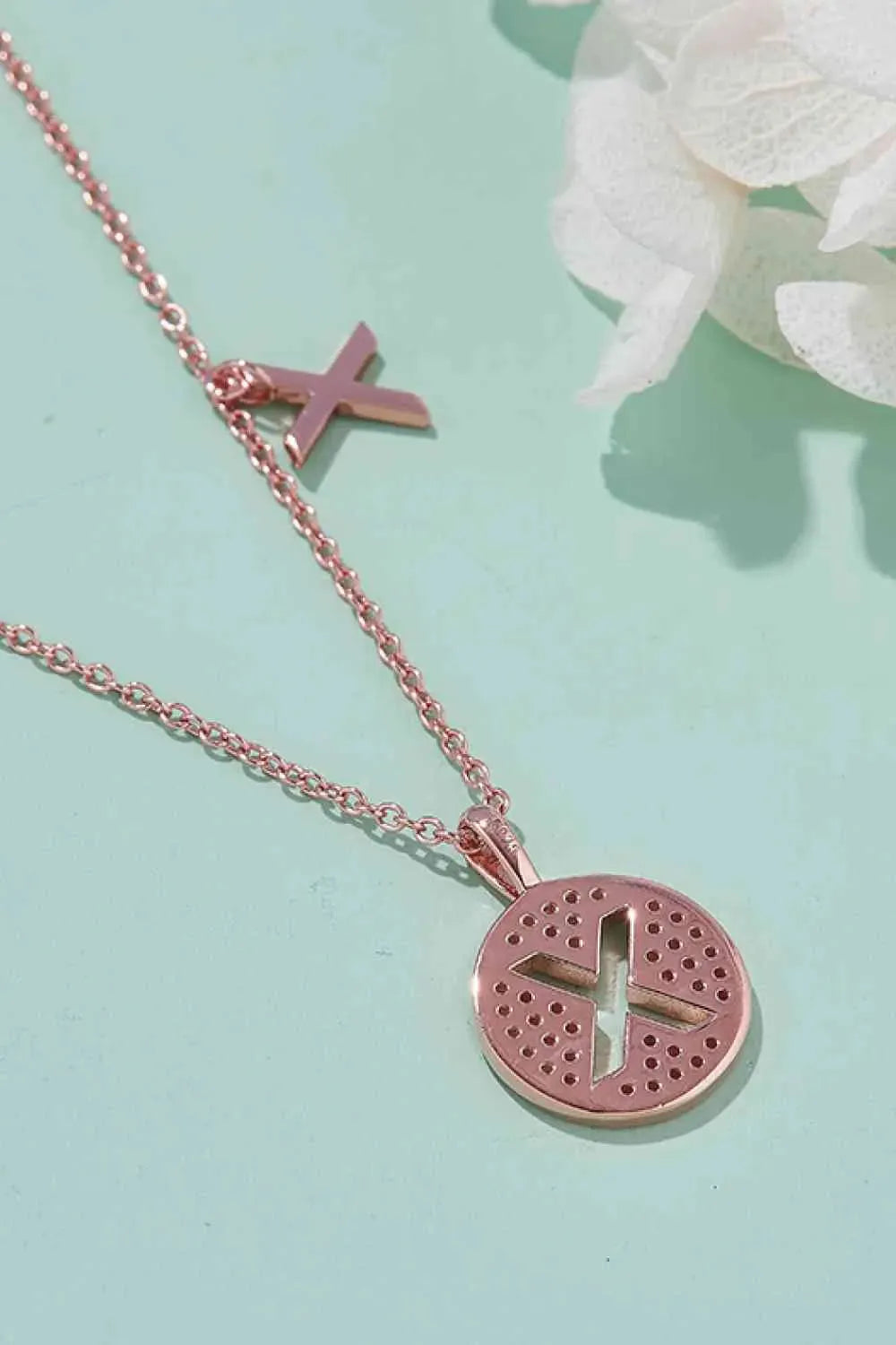 Moissanite U to Z Pendant Necklace Moissanite - Tophatter Daily Deals