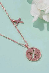 Moissanite U to Z Pendant Necklace Moissanite - Tophatter Daily Deals